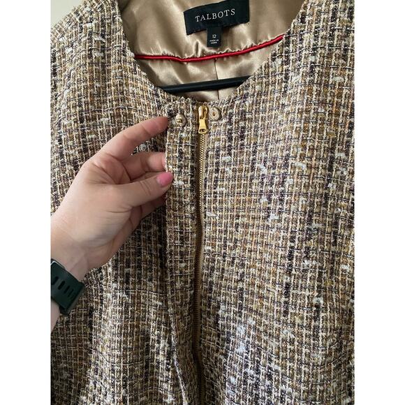 Talbots Size 12 Tweed Blazer - Picture 4 of 6